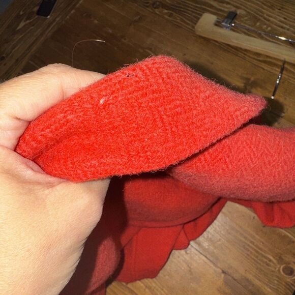 Ralph Lauren Wool Sample Blazer Red Button Up Women's Sz 4 Vintage - Picture 6 of 6